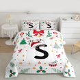 thumbnail image 2 of Homewish Christmas Initial S Letter Bedding Comforter Set for Teens, Cartoon Santa Claus Hat Twin Comforter Sets, Xmas Tree Reversible Bedding Set, Ultra Soft Bedroom Decor, 2 Pieces, 2 of 8