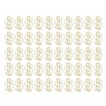 thumbnail image 4 of 50Pcs Paper Clips Alloy Paper Clips Golden Paper Clamps Dollar Shape Paper Clips Office Supplies, 4 of 9