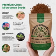 Cress Sprouting & Microgreens Seeds - 1 lb Non-GMO, Heirloom Sprout Seeds Kit