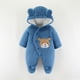 thumbnail image 4 of 0 3 6 9 12 meses Peleles para bebés recién nacidos Lindo alce navideño de peluche Mono para niña Otoño Invierno Ropa cálida para bebés, 4 of 5