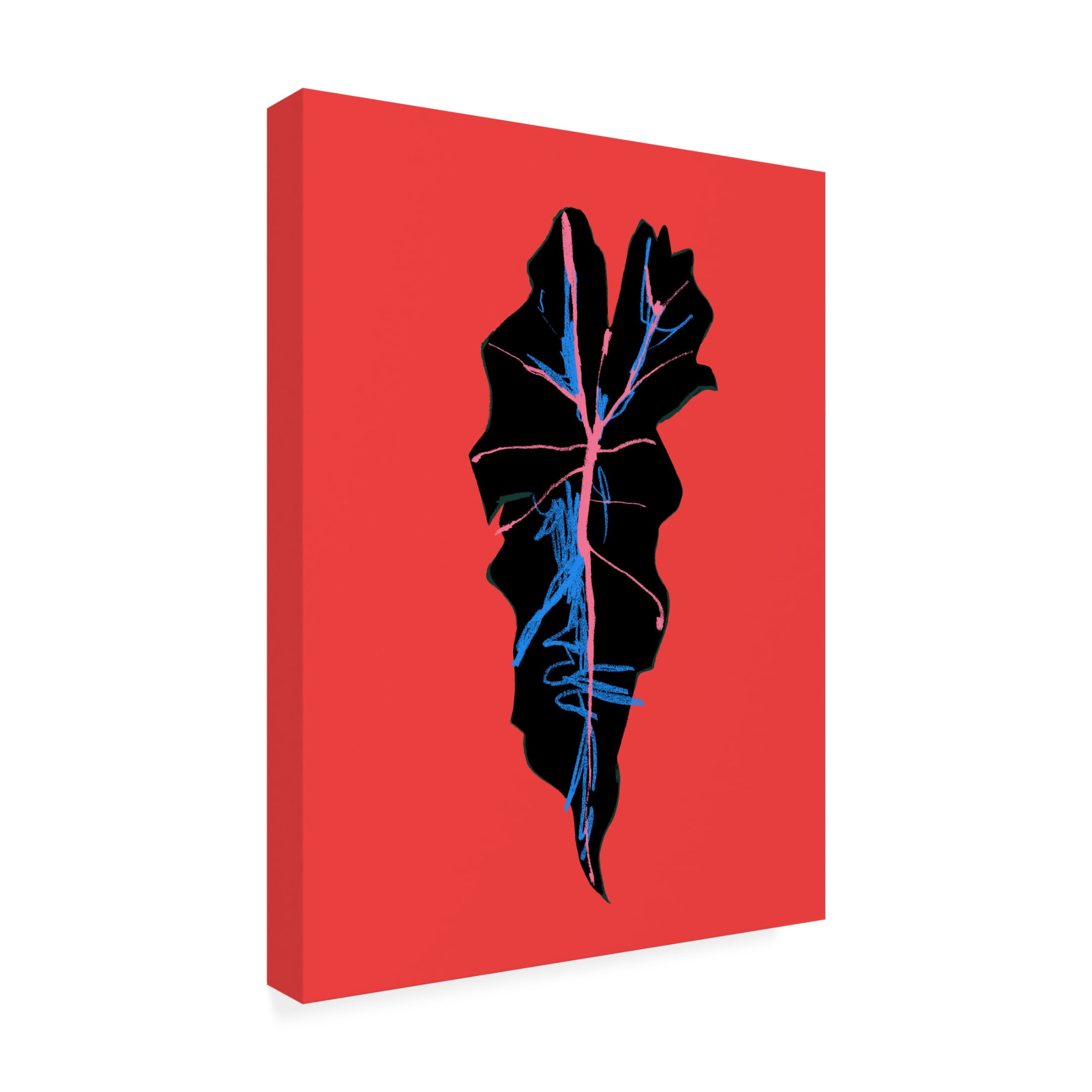 Trademark Fine Art Francesco Gulina Alocasia Polly Red Canvas Wall Art