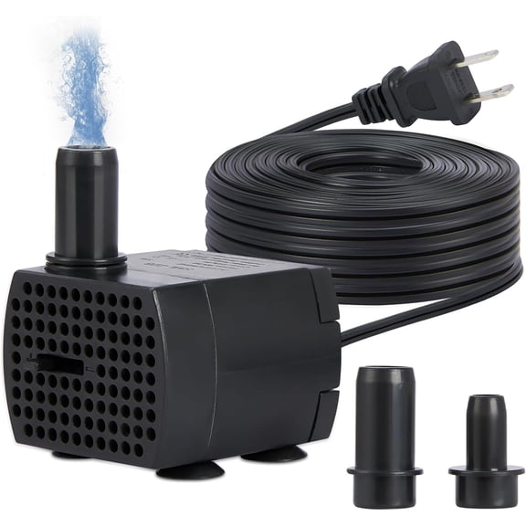 Submersible Aquarium Pump 80GPH 5W Ultra Quiet for Fish Tank