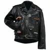 Rock Design Genuine Buffalo Leather Motorcyle Jacket