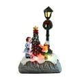 thumbnail image 2 of Dongrere Glowing Christmas Ornament Resin Statue for Gift Miniature Snowman & House Holiday Display for Holiday Table, 2 of 6