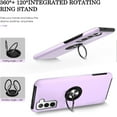 thumbnail image 4 of S22 Plus Case, Galaxy S22 Plus Case with HD Screen Protector, [Military Grade] Shockproof Protection Case with 360° Magnetic Ring Holder Kickstand Case for Samsung Galaxy S22 Plus, Purple, 4 of 16