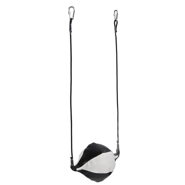Double End Hanging Punching Bag Improve Reflexes and Speed, Shock Resistance Construction, Easy Inflation and Hanging, Adjustable Cord, Versatile Training Tool with PU Material,