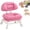 G, variant on Rolling Low Stool with Backrest Low Rolling Stool with Back Support (D) | Wheels Thickened Seat Cushion, 360-Degree Soft Padding Ergonomic Backrest Chair for Home and Office Use