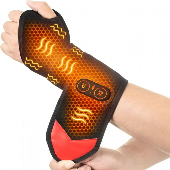 XIRQI Cordless Hand Massager with Heat – 3000mAh Rechargeable Cordless Massager for Carpal Tunnel,Arthritis & Wrist Pain Relief