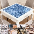 thumbnail image 6 of Traditional Boho Pattern Anti-Skid Rubber Table Topper 31.5x31.5 Inch Mahjong Playing Mat with Quiet Surface for Card Games Board Games and Game Nights, 6 of 7