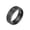 Black, variant on Men's Stainless Steel Brushed Matte Ring 8mm Wedding Band Comfort Fit Silver Size 10