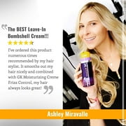 GK Hair Blonde Leave-In Bombshell Purple Cream, 3.4 Fl Oz, Conditioning, Smoothing, Frizz Control