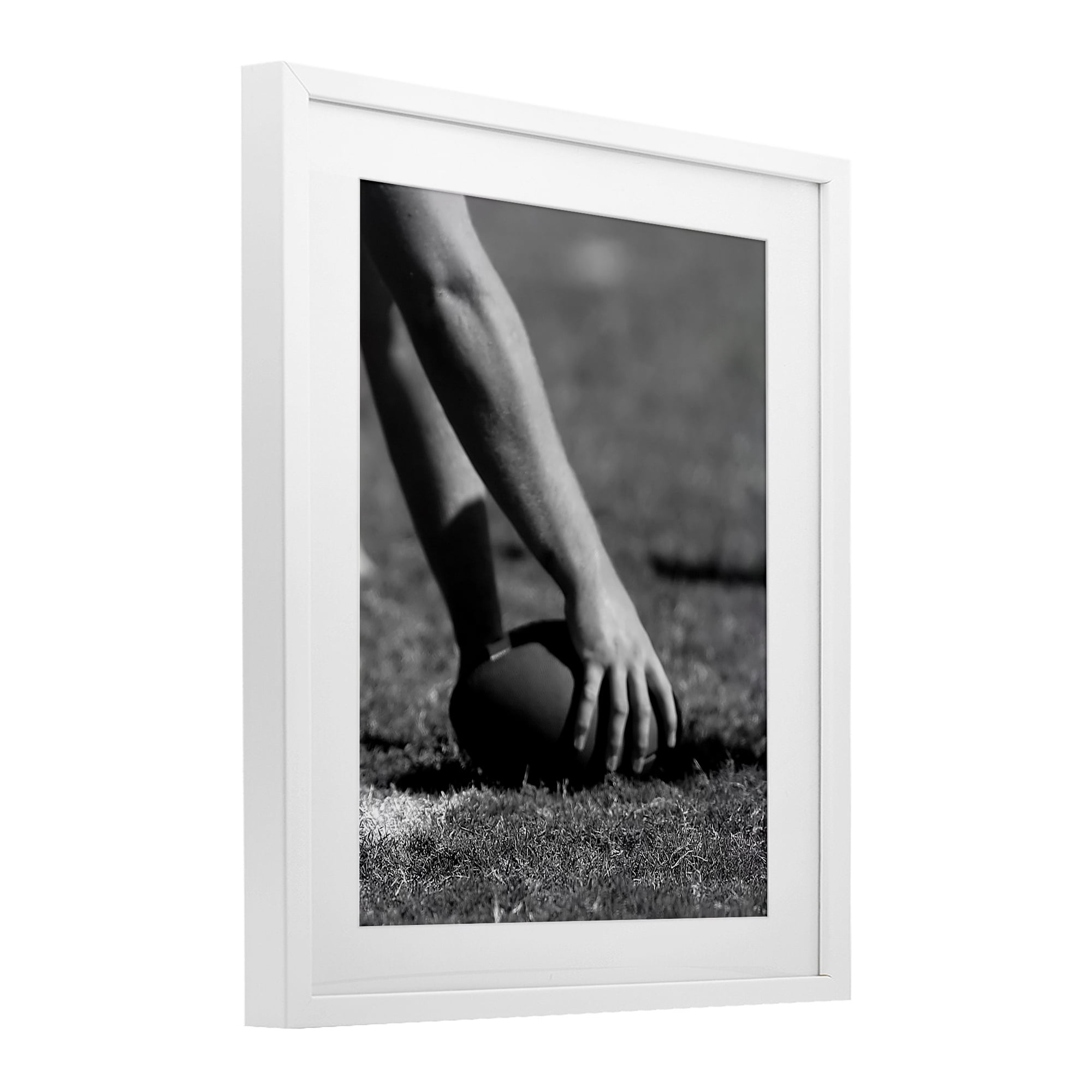 Stupell Industries Football Hike in Action White Framed Print Under Glass, design by Marcus Prime