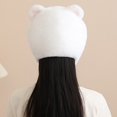 thumbnail image 6 of Jiibva Winter Pet Hat for White Terrier Dogs Fuzzy Ear Covering Warm Thermal Hat Comfortable Outdoor Accessory Quick Release Dog Hat for Daily Walks, 6 of 7