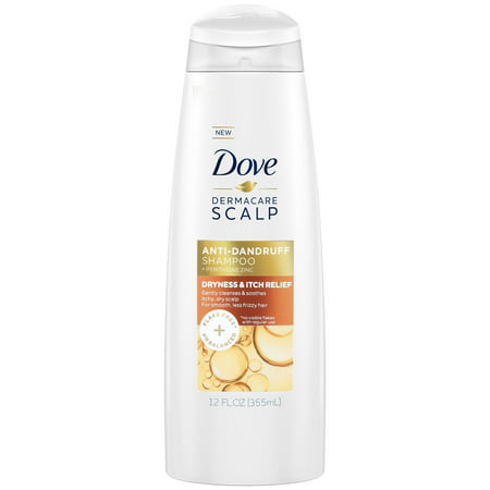 Dove Dermacare Scalp Dryness & Itch Relief Anti-Dandruff Shampoo, 12 (Best Anti Itch Dandruff Shampoo)
