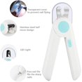 thumbnail image 4 of Cortadoras y cortadoras de uñas para perros y gatos, con luz LED para evitar el corte en exceso de uñas, lima de uñas gratis, cuchilla afilada de afeitar, herramienta de aseo profesional Feliz Sencillez, 4 of 5