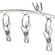 thumbnail image 3 of Tendedero de ropa de acero inoxidable de Fashion Easy, paquete de 3, con 10 pinzas para secar calcetines, toallas, pañales, sujetadores, ropa de bebé, ropa interior, calcetines y guantes, 3 of 5