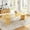Only Dining Table, variant on 45"-105" Extendable Dining Table Set for 4-8, Round Table with Adjustable Storage Bench, 6 Upholstered Chairs, Space-Saving Wooden Kitchen Table Set for Small Apartments