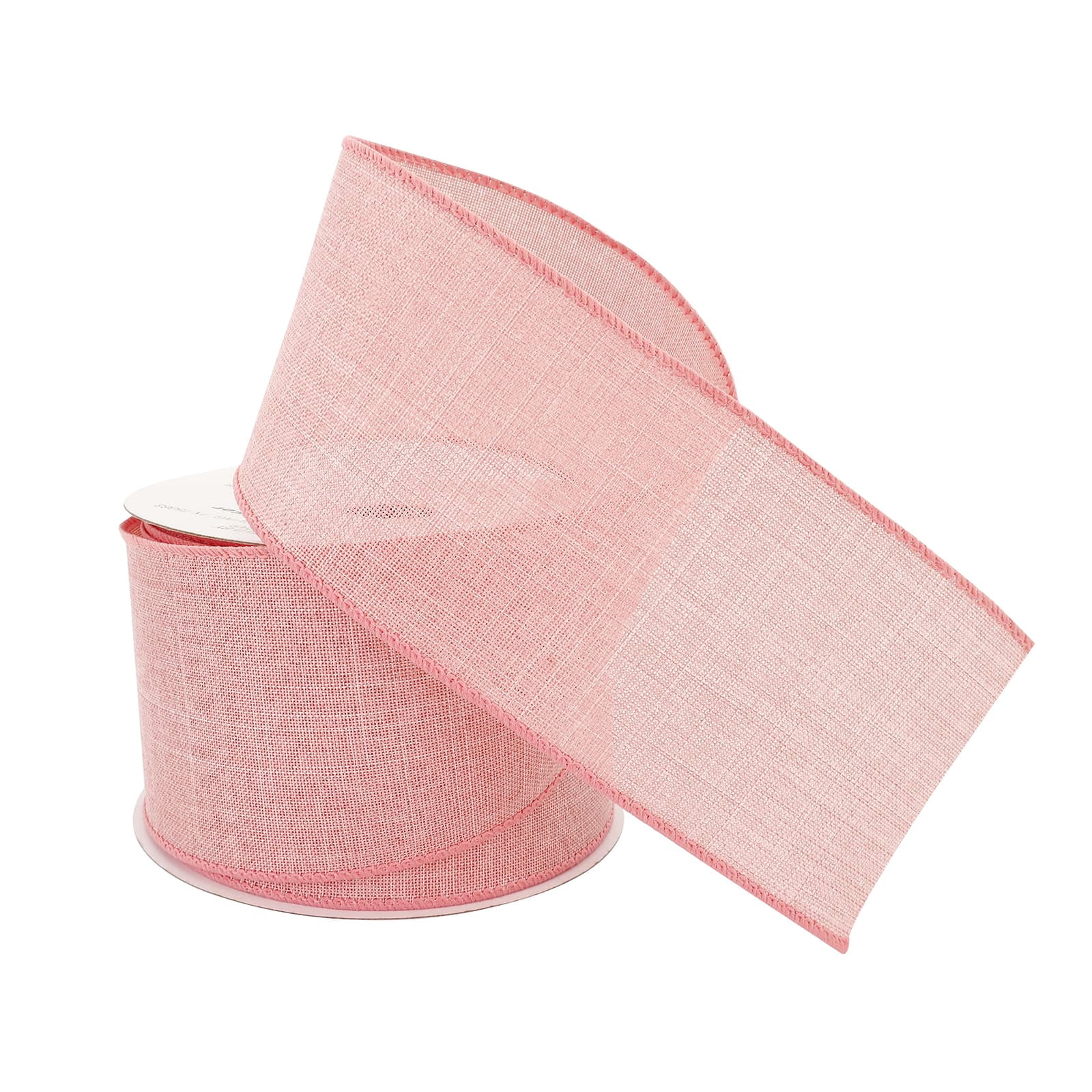 12 Pack: 2.5" x 25ft. Faux Linen Wired Ribbon by Celebrate It Decor