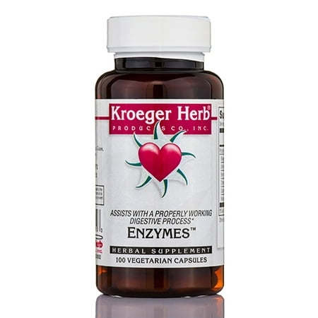 Enzymes - 100 Vegetarian Capsules par Kroeger Herb