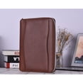 thumbnail image 3 of Professional PU Leather Padfolio Business Portfolio Holder Organizer Folder Document Storage with Zippered Closure Loose- Loop Card Slot, 3 of 7