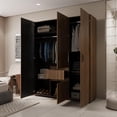 thumbnail image 4 of Ropero Closet Mary 160cm Color Gales Wengue cafe, 4 of 10