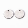 thumbnail image 2 of Non-Tarnish 201 Stainless Steel Stamping Blank Tag Pendants Flat Round Stainless Steel Color 10x1mm Hole: 1.2mm, 2 of 3