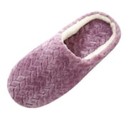 XZNGL Slippers for Womens Slippers House Slippers Womens House Slippers Slip-On Anti-Skid Flower Indoor Casual Shoes Snow Slipper