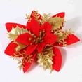 thumbnail image 3 of Polvo de oro de Navidad Flor de Navidad Imitación Decoración de árbol de Navidad Polvo de oro Flor de Navidad Decoración de corona de Navidad, 3 of 6