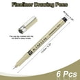 thumbnail image 2 of Fineliner Pens, 0.3mm Fine Points Drawing Pen for Sketching, Pack of 6, 2 of 6