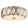 thumbnail image 4 of SAFAVIEH Charing 2 Light 15.4 in. Dia. Cross Flush Mount, Antique Gold, 4 of 8