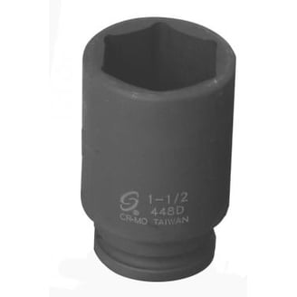 Sunex 0596 1-Inch Drive 3-Inch Impact Socket – Chrome Molybdenum Alloy Steel