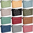 thumbnail image 1 of Bolsas de maquillaje gruesas e inspiradoras para regalos cristianos, 12 unidades, 1 of 6