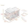 thumbnail image 7 of New Age Pet® ECOFLEX® Hampton Chicken Coop and Pen, Moisture and Odor Resistan Built-In Ventilation, 2 Compartment Nesting Box, Roosting Bars, Easy Clean Tray, NeveRust Stainless Steel Mesh, 7 of 7