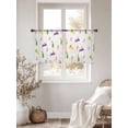 thumbnail image 3 of Spring Easter Sheer Curtains 54 Inch Length 2 Panels for Living Room, Yellow Green Purple Bunny Botanical Voile Kitchen Curtain Set, Luxury Privacy Drapes Window Treatment for Bedroom, 3 of 7