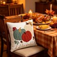 thumbnail image 6 of AURIGATE Pumpkin Pillow Cover, 17.7 in Canvas Living Room Sofa Festival Bow Decoration Cushion for Halloween Thanksgiving Home Decor, 6 of 8
