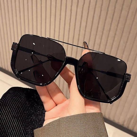 Typpkmm Vintage Oversized Sunglasses Fashion Men Women Square Shades Eyewear Trendy Ins Popular Brand Design Uv400 Sun Glasses