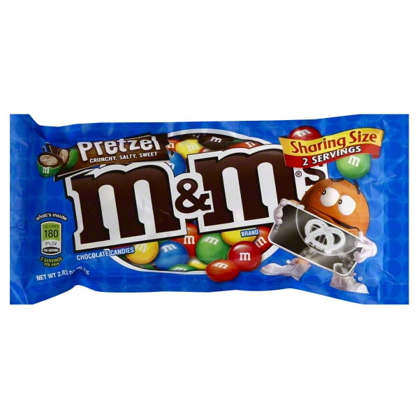 M&amp;M�s, Milk Chocolate Pretzel, Sharing Size, Single, 2.83 Oz Walmart