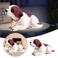thumbnail image 2 of Adorno de coche con chihuahua de cabeza oscilante, perro que asiente con la cabeza, adorno para coche, escritorio o mesa, juguete para niños, 2 of 5