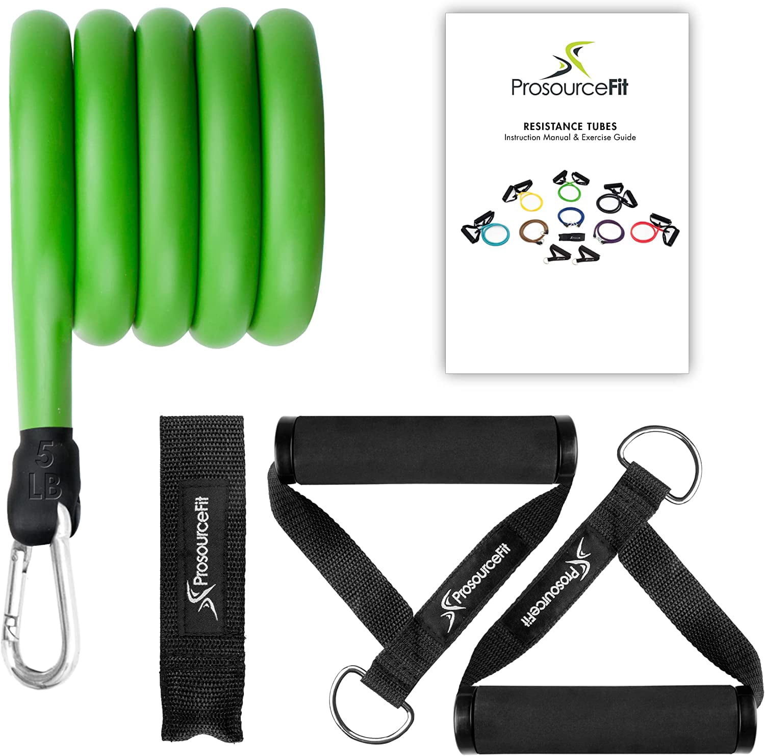 ProSource Stackable Exercise Resistance Band Tube Cords