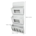 thumbnail image 2 of OULII Sac de Rangement Suspendu Gris avec Multiples Poches pour Bricoles et Rangement Mural, 2 of 8