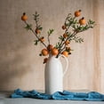 thumbnail image 3 of Artificial Fruit Yellow Orange Pomegranate Fruit Stem 36" Tall, 3 of 6