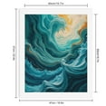 thumbnail image 2 of Paint by Numbers Kit for Adults, Waves Swirling Ocean Art Abstract Paint by Numbers, Easy Paint by Numbers Kit for Adults Beginner, DIY Adult Paint by Number Kits on Canvas, Home Decor, 2 of 7