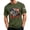 Army Green, variant on LWavelet Mens USA Shirt American Flag T-Shirt 4th of July Patriotic Short Sleeve Tee