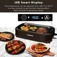 thumbnail image 5 of CUSIMAX Smokeless Grill Indoor Grill Electric Grill, 1800W Portable Korean BBQ Grill with Turbo Smoke Extractor Technology, Non-stick Removable Grill Plate, Great for Party, Brown, 5 of 7