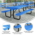 thumbnail image 3 of Flash Furniture Mantilla Outdoor Picnic Table 8' Rectangular in Blue (SLFEML96BL), 3 of 8