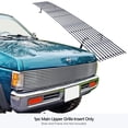 thumbnail image 3 of APS Compatible with Nissan Pickup 1986-1997 Main Upper Stainless Steel Chrome 8x6 Billet Front Grill Grille Insert N85230C, 3 of 7