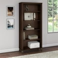 thumbnail image 3 of Bowery Hill Furniture 5 Shelf Bookcase in Mocha Cherry, 3 of 7