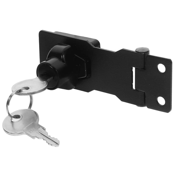 DEEPCRAFF Heavy Duty Garage Door Lock Set, Black Zinc Alloy Security Lock for Home and Office, and