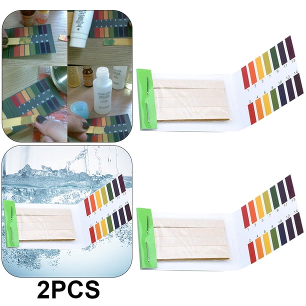 80 medidores PH papel indicador valor 1-14 Kit prueba tornasol