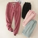 thumbnail image 4 of Minnieouse Pantalones de invierno versátiles y prácticos de tela para mujer Manténgase a la moda en cualquier ocasión Pantalones casuales Prendas para la parte inferior del cuerpo amarillo l, 4 of 6